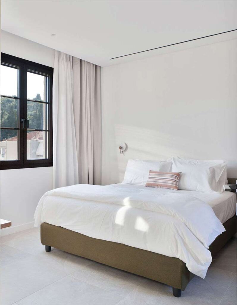 Spacious master bedroom at Kepos Luxury Villas