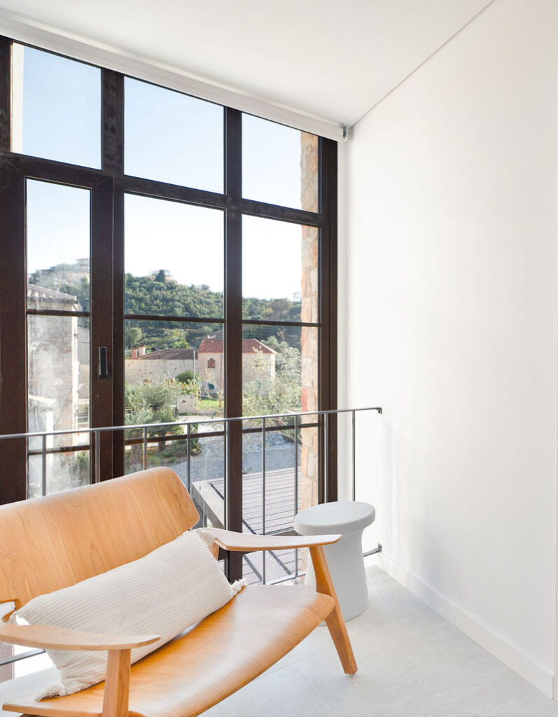 Comfortable lounge area at Kepos Villas