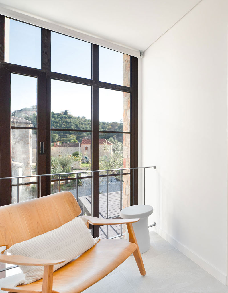 Comfortable lounge area at Kepos Villas