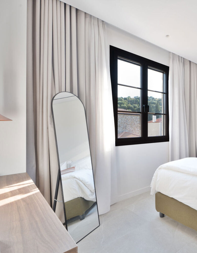 Spacious master bedroom at Kepos Luxury Villas