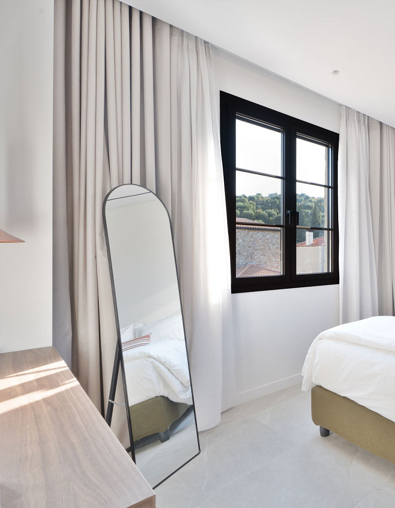 Spacious master bedroom at Kepos Luxury Villas