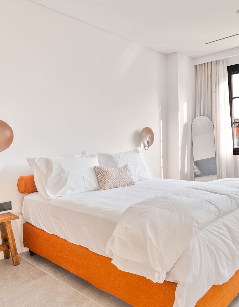 Spacious master bedroom at Kepos Luxury Villas