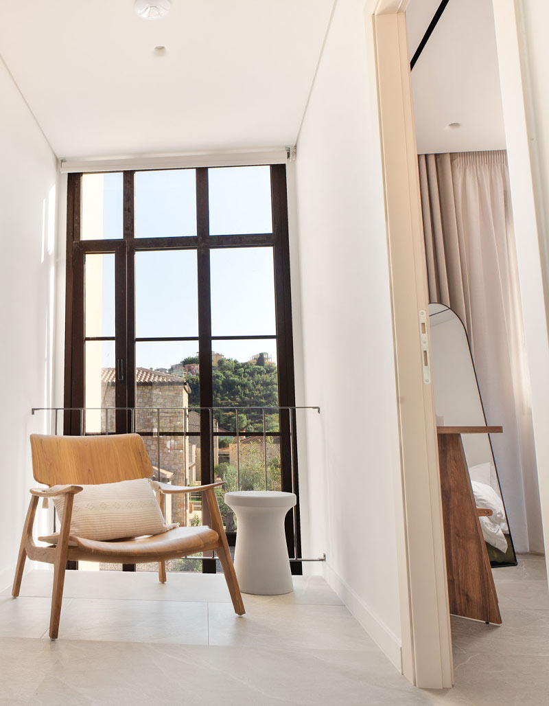 Comfortable lounge area at Kepos Villas